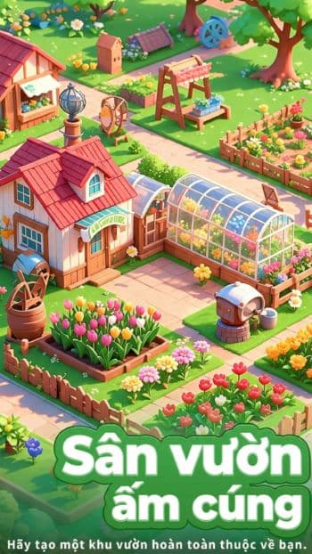 Vườn Hoa Hạnh Phúc - Game mô phỏng quản lý tiệm hoa siêu dễ thương từ Gzone